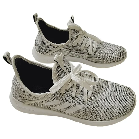 Adidas Gray Sneakers Cloudfoam Pure Running Shoes Size 8.5 - Picture 4 of 9